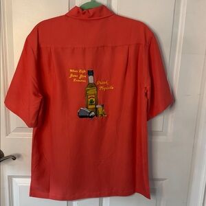 Caribbean Coral Casual Button Down Shirt